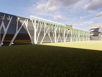 Kindergarten-Sawtooth 3D model