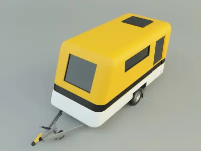  vehicle travel trailer model 3D model
