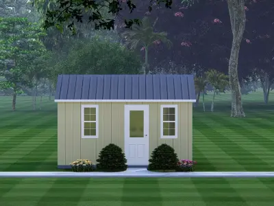 Modern Barndominium 3D Model Barn Style Residence Design 3D model