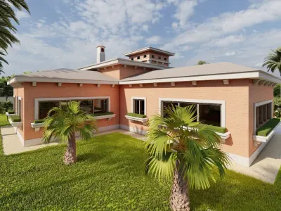 Casa Scene-villa-modern house 3D model