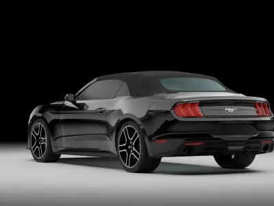 2019 mustang convertible 3D model