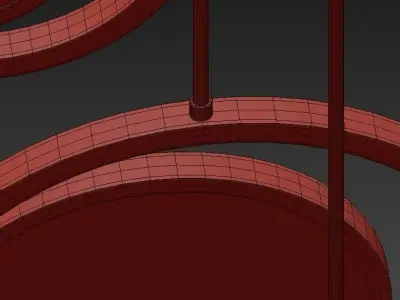 Moon chandelier 3D model