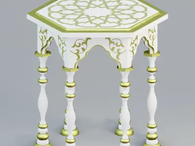 Moroccan nightstand 3D model