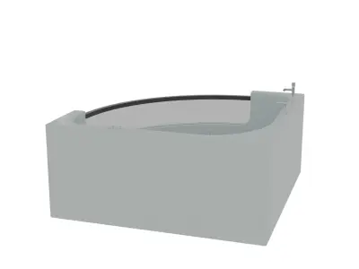 Modern Bathtub Set 4 Stylish 3D Models for Interior Design 3D model