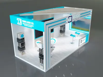 Booth Exhibition Stand a325f 3D model
