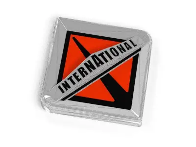 International Truck Logo Free low-poly 3D model