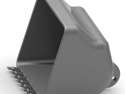 Wheel Loader Bucket 3D print model