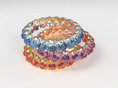 Eternity Ring001 3D print model