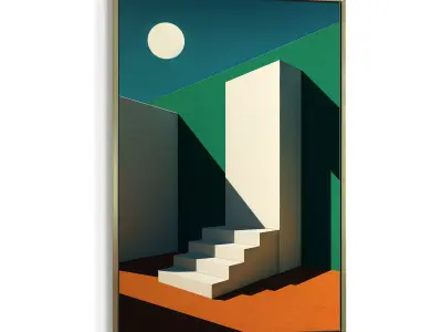 Picture with frame N-006 3D model
