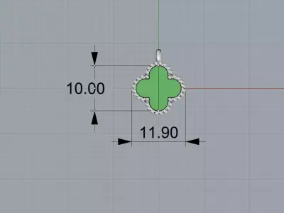 Pendant  Alhambra 3D print model