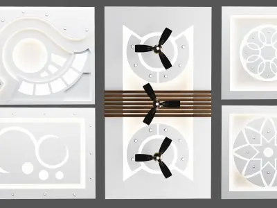 25 False Ceiling Design  Modern knauf  - Ceiling object    Vol 1 3D model