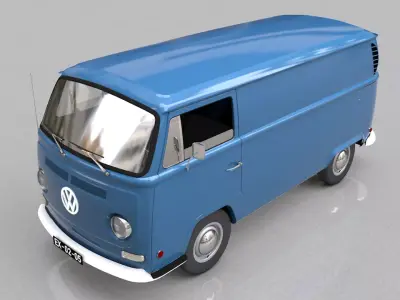 VOLKSWAGEN TRANSPORTER TYPE 2 1972 3D model