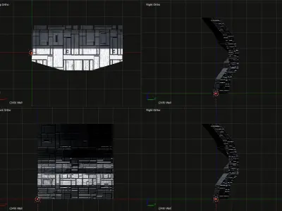 Sci-Fi Wall 3D model