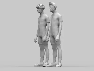 cyclist 3D print model