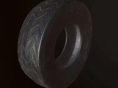 Tire - PBR Game Ready Low-poly 3D model