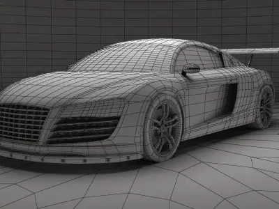 Audi R8 2008 3D model