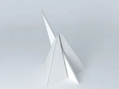 Sundial triangular pyramid Free 3D model