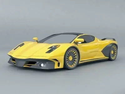 Supercar concepts collection 3D Model Pack
