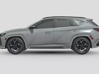 Low Poly Car - Hyundai Tucson N Line 2024 Low-poly 3D model