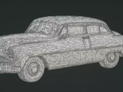 Classic Cuban Car 3D model