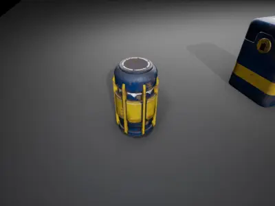 Sci-Fi Containers Low-poly 3D model