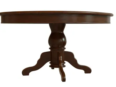 Wood table 1500 Low-poly 3D model