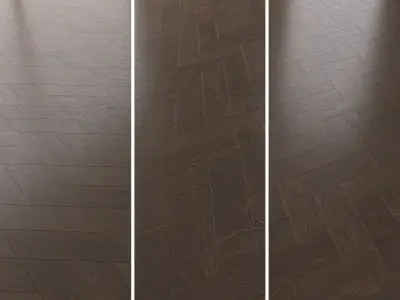  Parquet Oak Lawson Brushed set 5 3D model