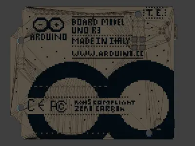 Voxel Arduino Uno R3 MagicaVoxel Low-poly 3D model