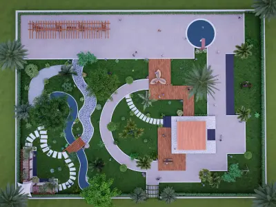 3D Garden 3D model