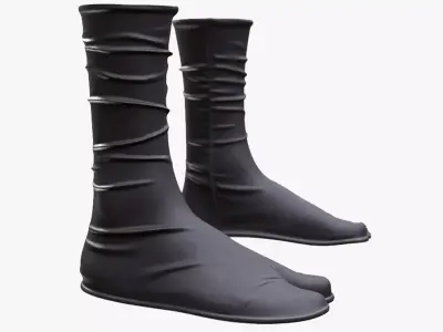 Warrior Shoes 78 - All MH Bodies - UE5 Skeletons - Rigged Low-poly 3D model