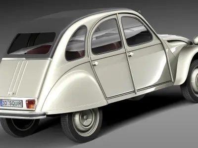 Citroen 2CV 1948-1990 3D model