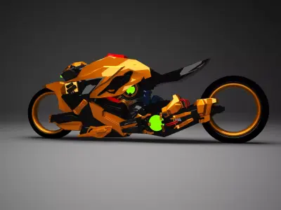 Motorcycle concept modern design version  3D model