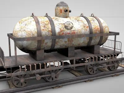 Old Railtank 3D model