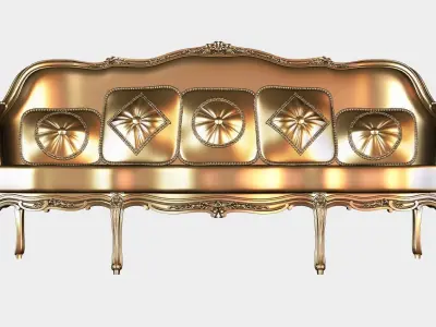 Carved canape for cnc 14 3D model