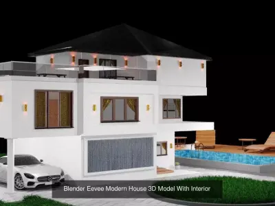 Modern House  3D Model Collection