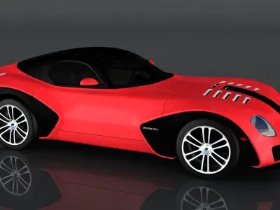 Devon GTX Low-poly 3D model