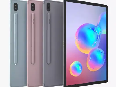 Samsung Galaxy Tab S6 Full Color 3D model