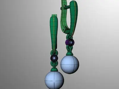 Earrings 46 3D print model