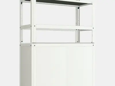 KOLBJORN Shelving unit with cabinet 1 Low-poly 3D model