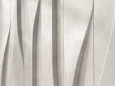 Decorative wall panelling Modern minimal style 3D model