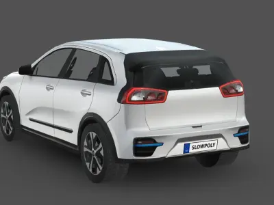 Kia Niro EV Low-poly 3D model