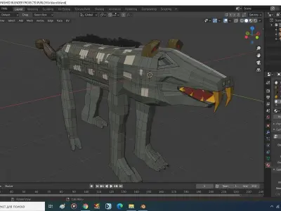 Purlovia minecraft horde of beasts 3D model