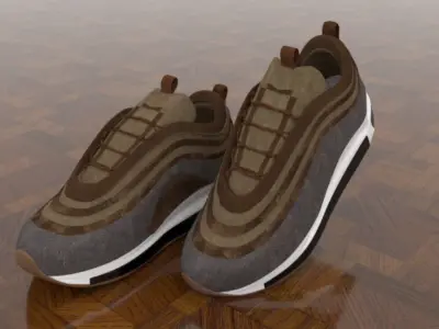 shoes sport Low-poly 3D model