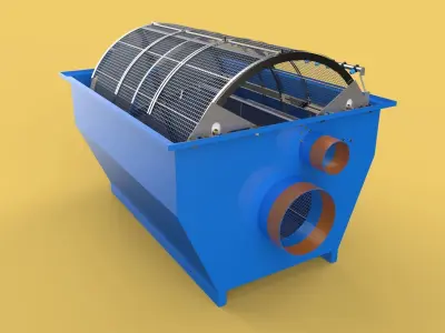 ROTARY DRUM FILTER 3D model