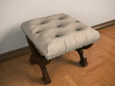 Classical stool 3D model