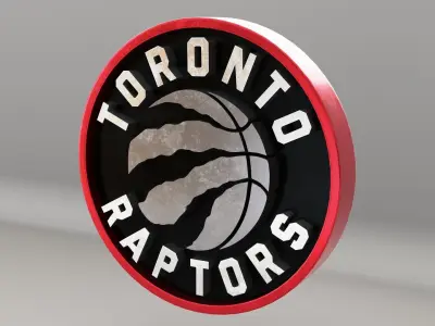 NBA Toronto Raptors Logo 3D model