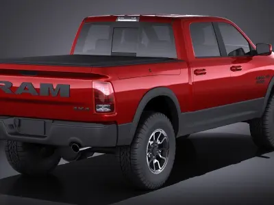 Dodge Ram 1500 Rebel 2015 VRAY 3D model