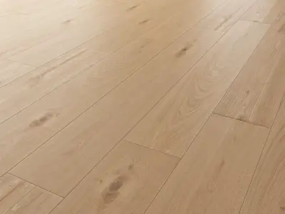 Wood Floor Oak Natural Sanded 3D model