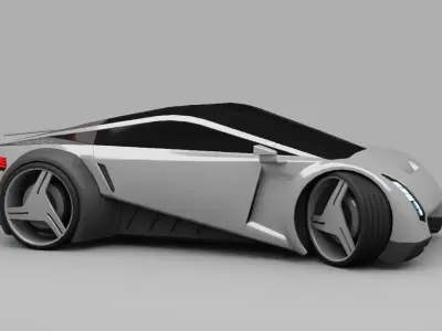 sci-fi car  3D model