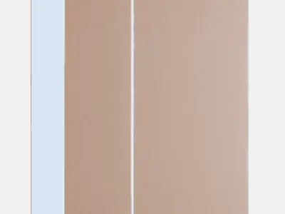 PAX - FORSAND Wardrobe combination 6 Low-poly 3D model